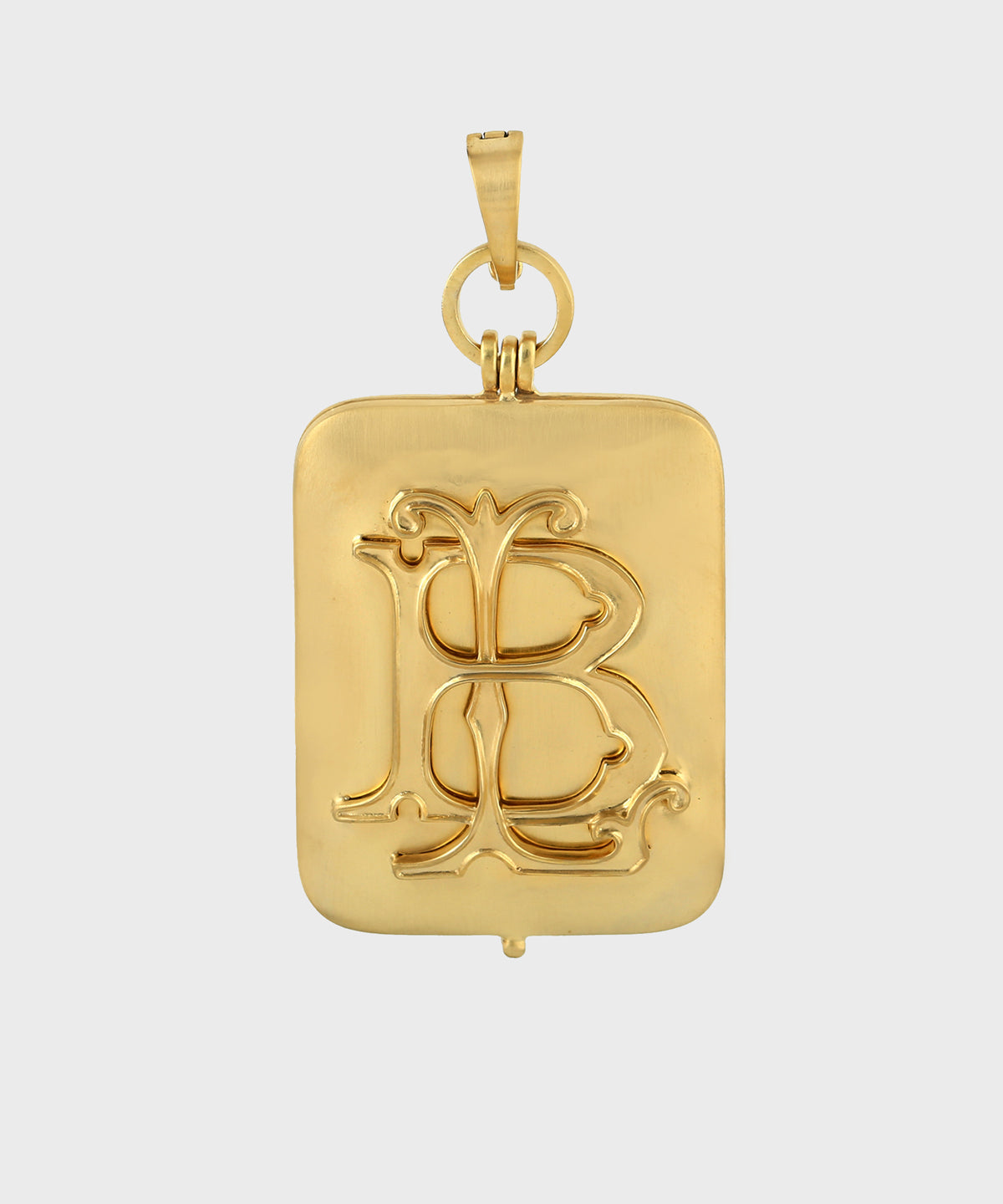 Gold Classic Large Monogram Locket