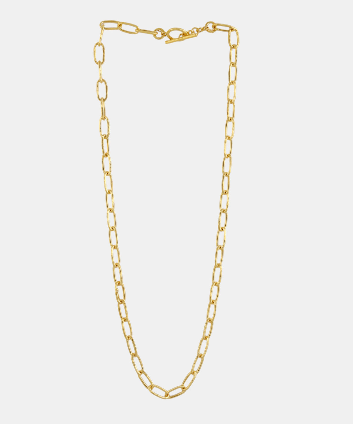 Gold Hand-Hammered 36" Medium Chain