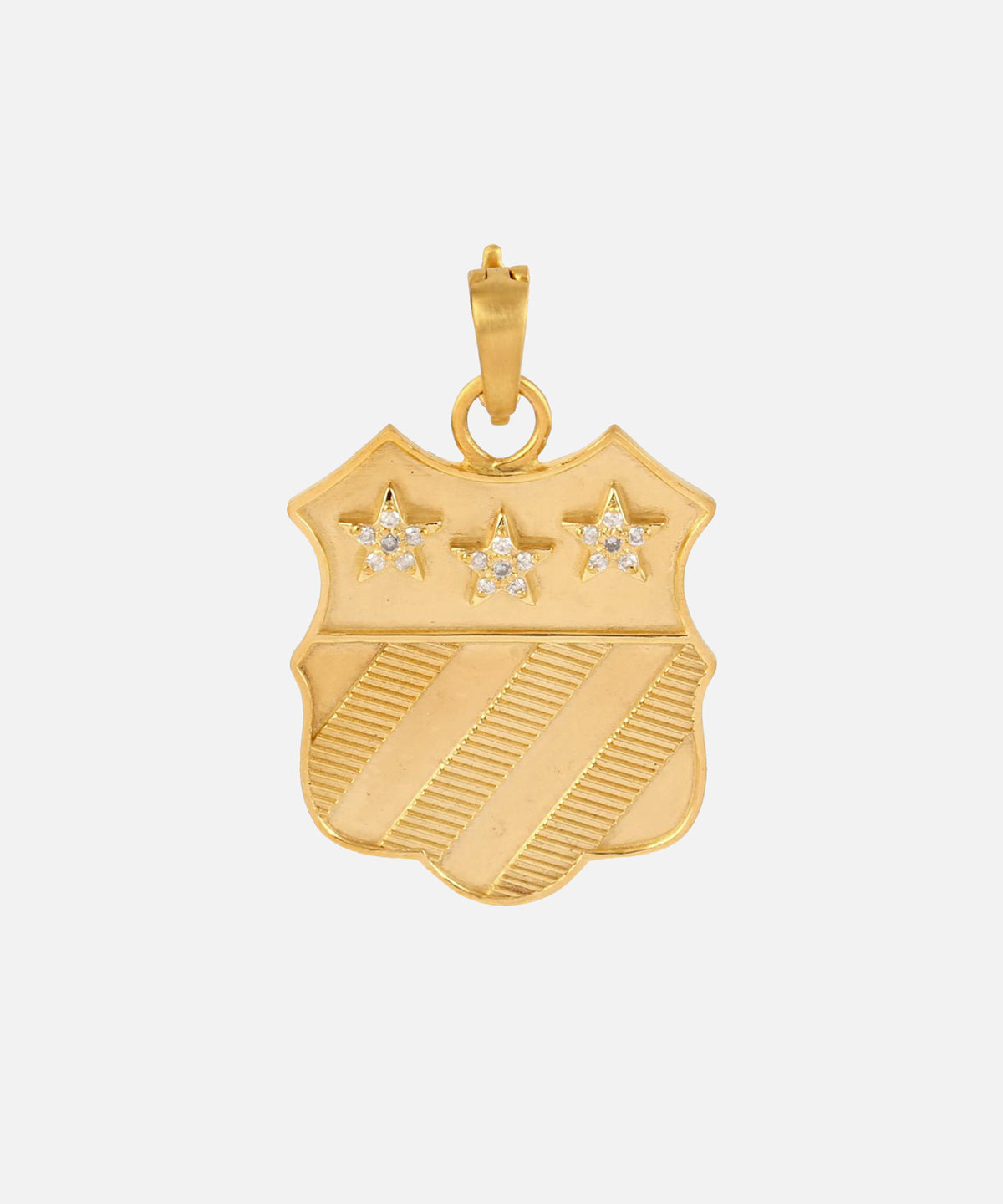 Gold Stuart Star Charm With Diamonds