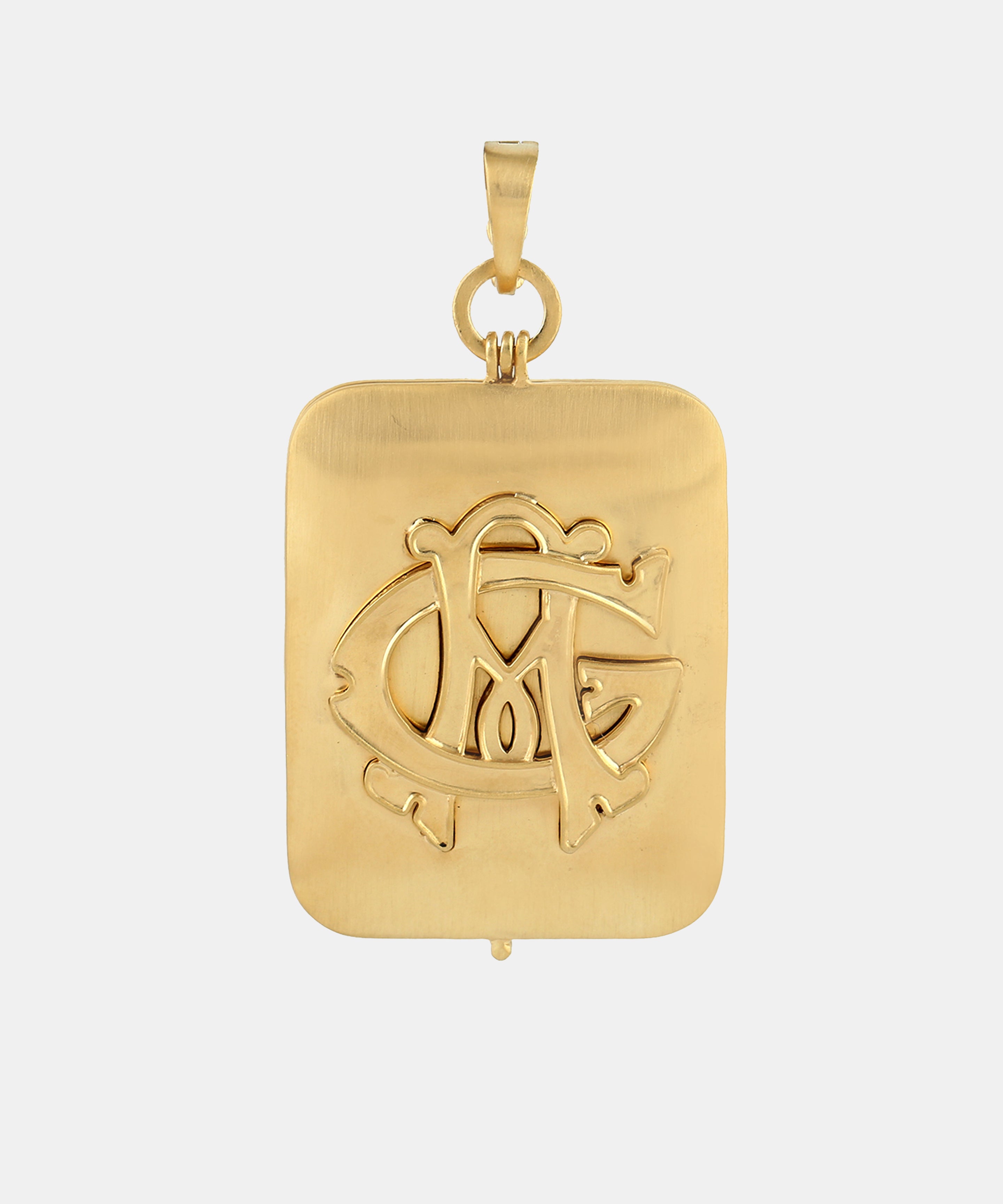 Gold Classic Large Monogram Locket