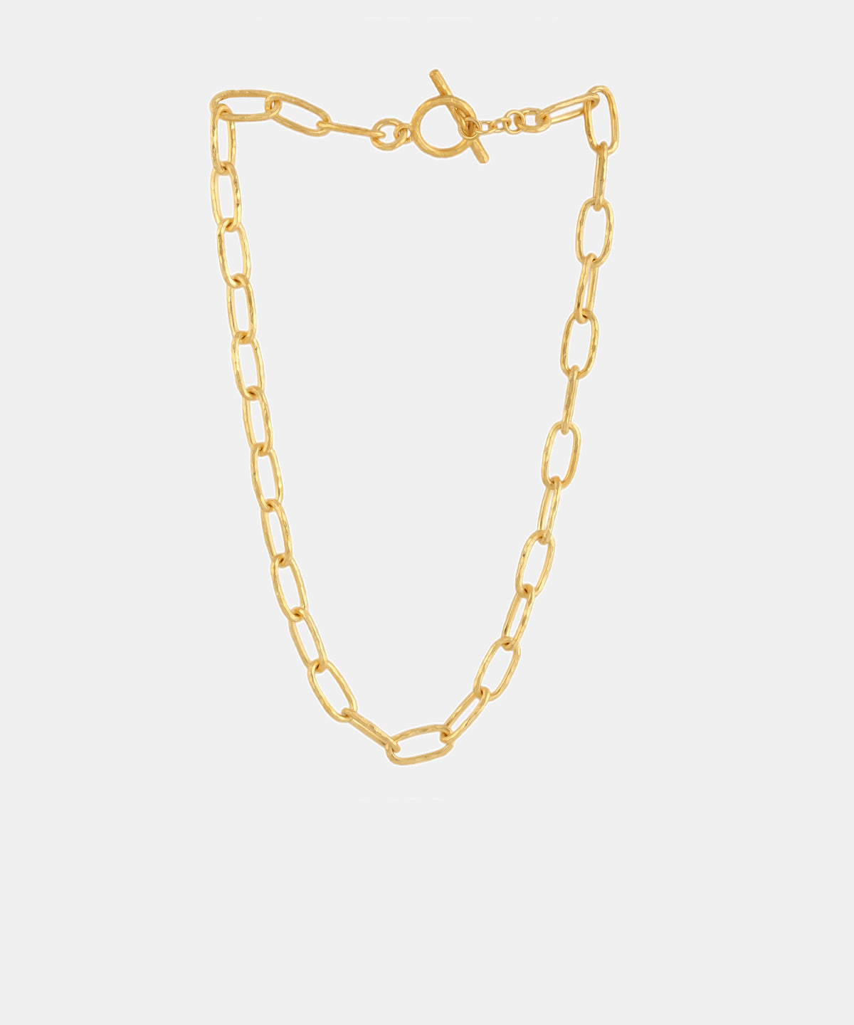 Gold Hand-Hammered 18" Medium Chain