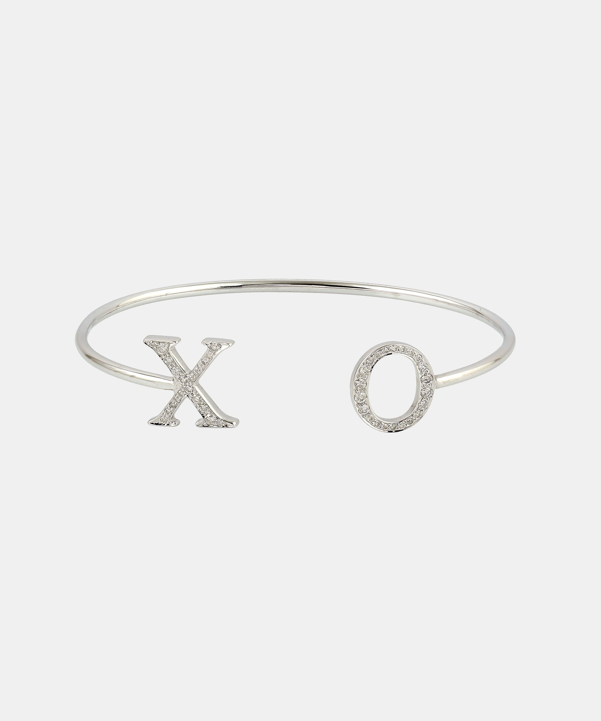 Gold Initials Bracelet With Diamonds