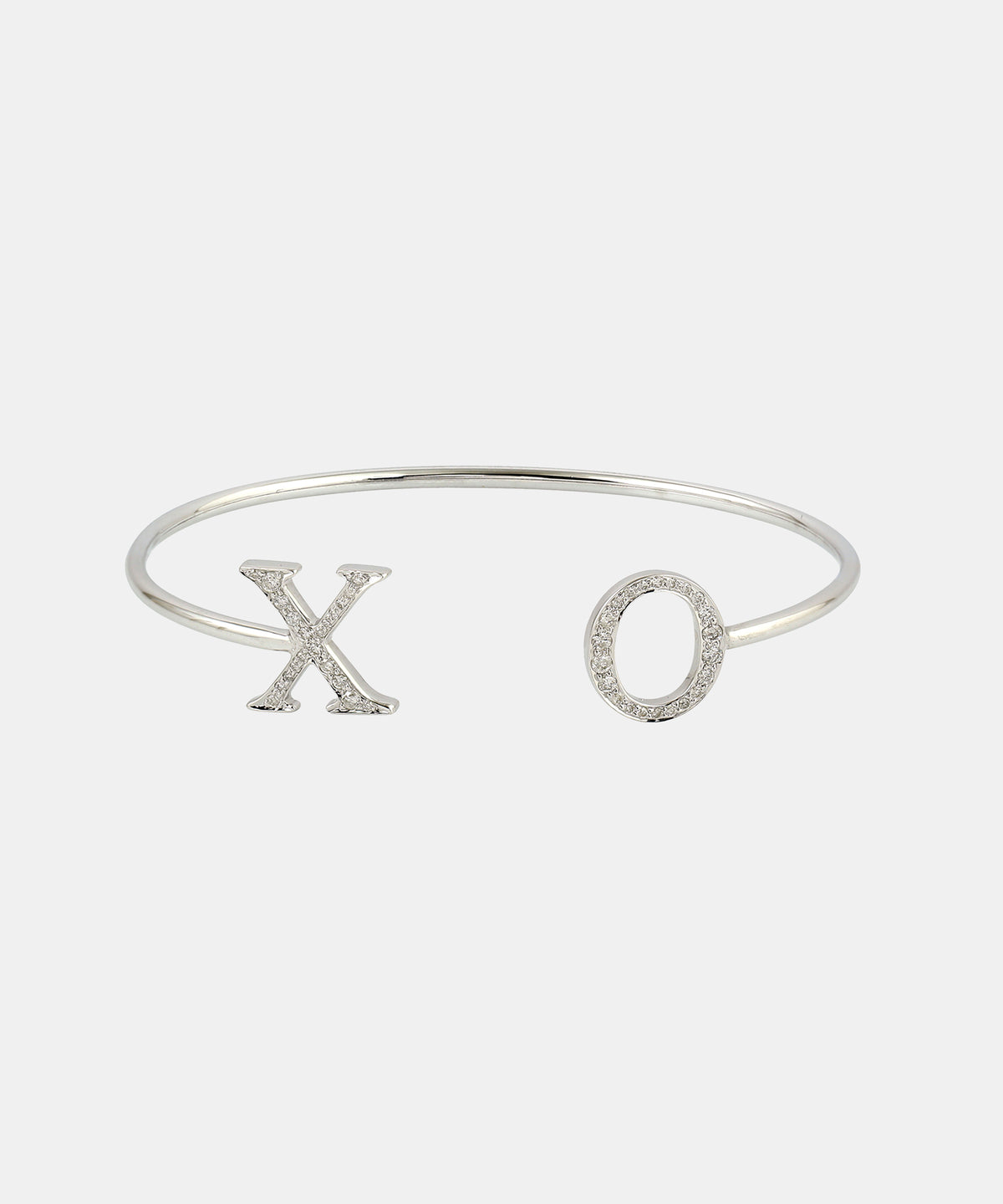 Gold Initials Bracelet With Diamonds