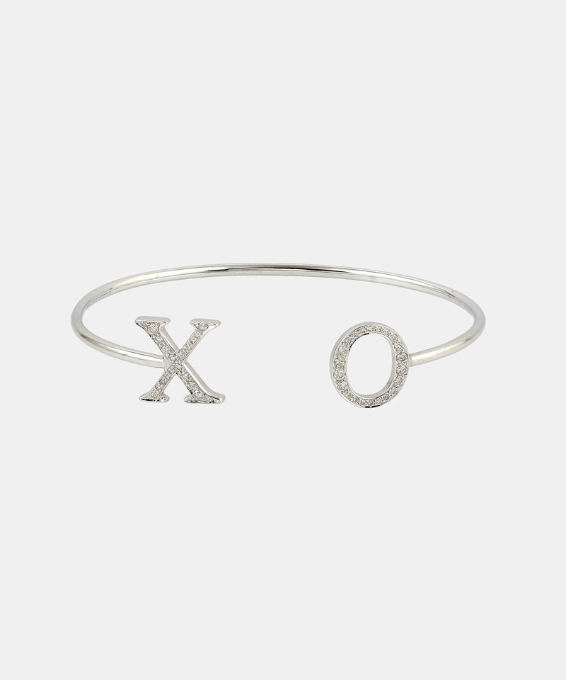 Gold Initials Bracelet With Diamonds
