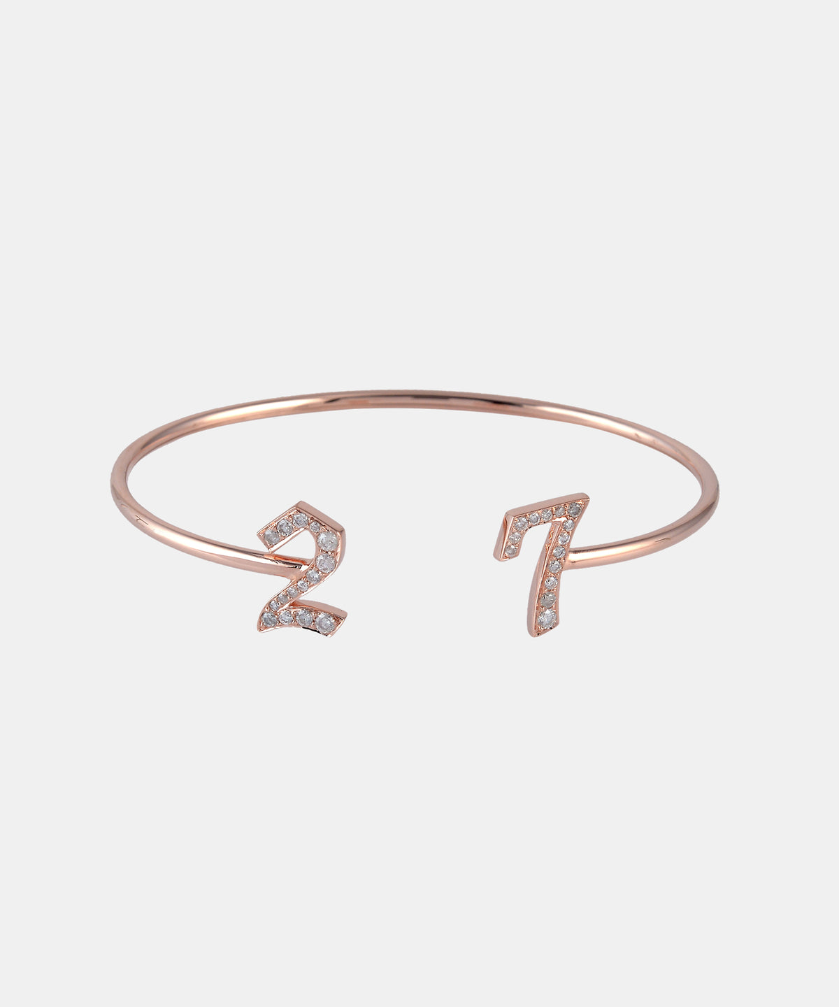 Gold Initials Bracelet With Diamonds
