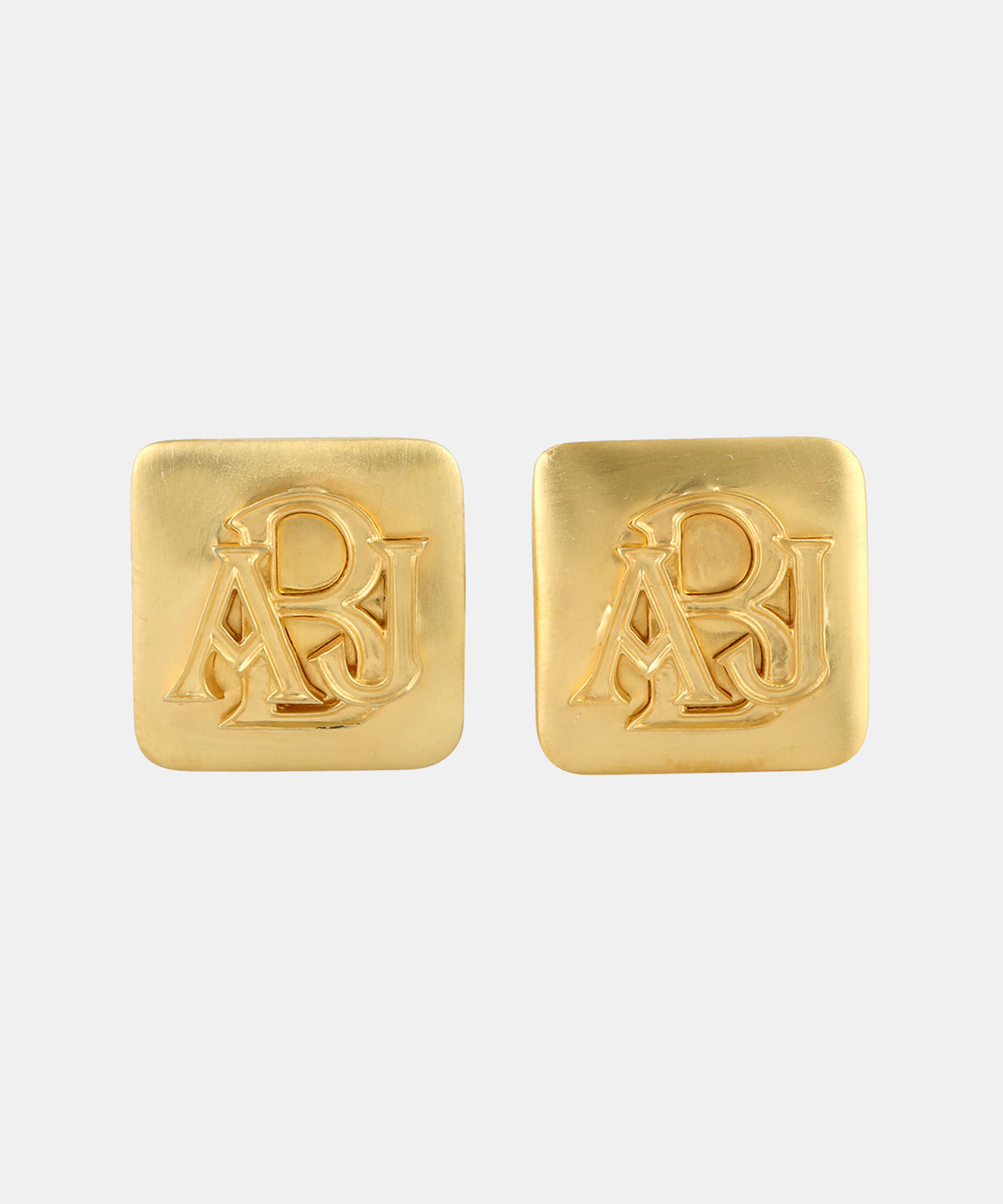 Gold Monogram Cufflinks