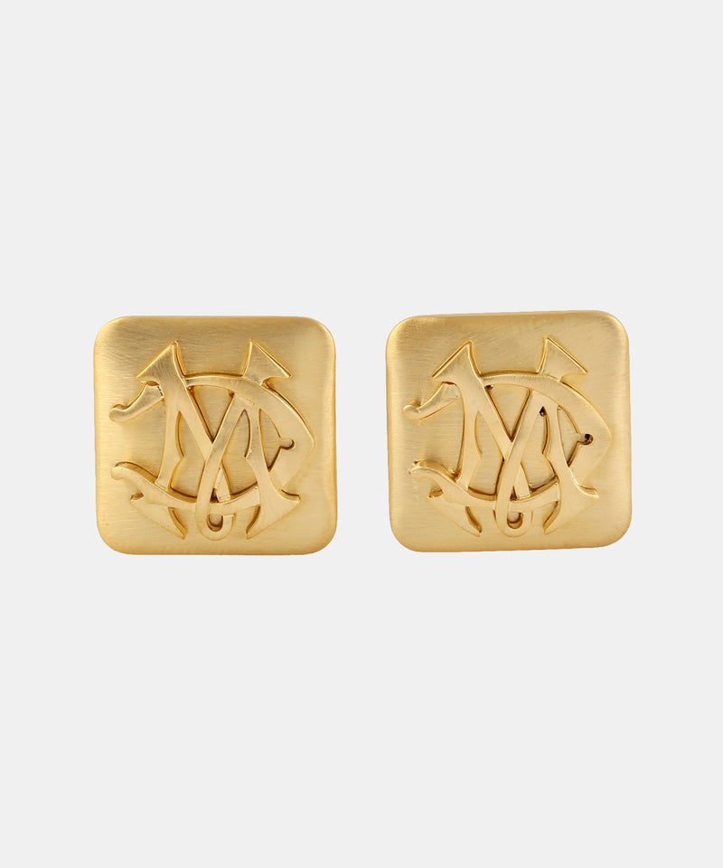 Gold Monogram Cufflinks