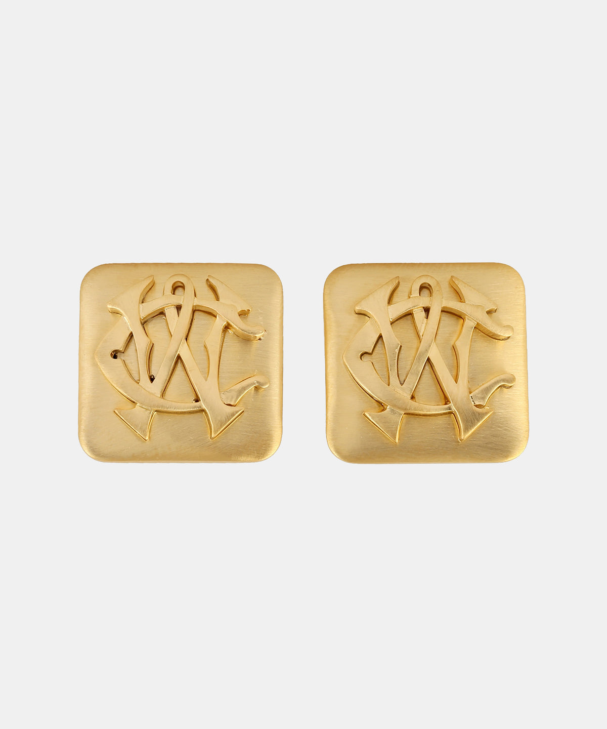 Gold Monogram Cufflinks
