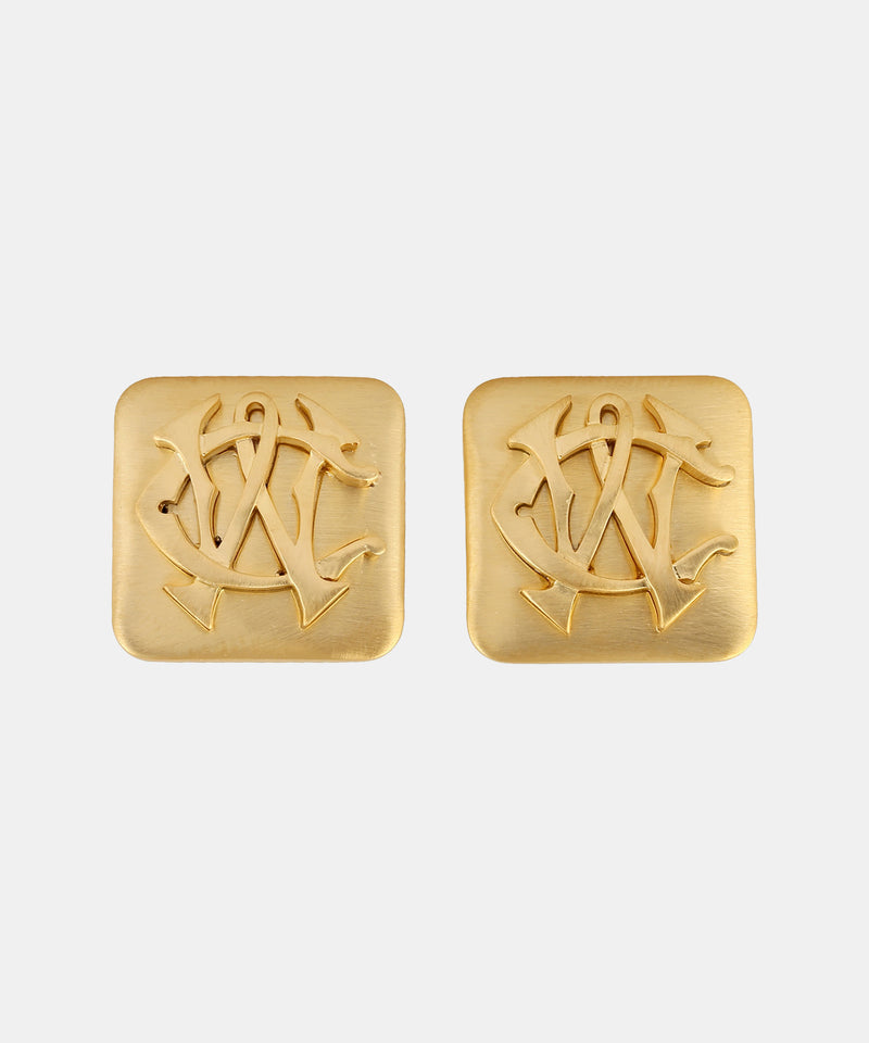 Gold Monogram Cufflinks