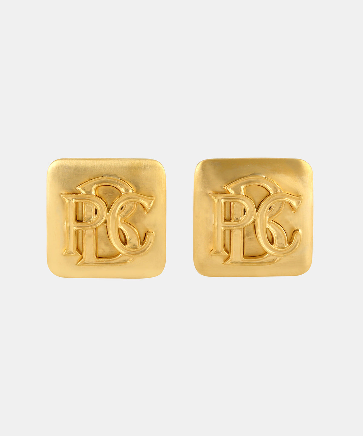 Gold Monogram Cufflinks