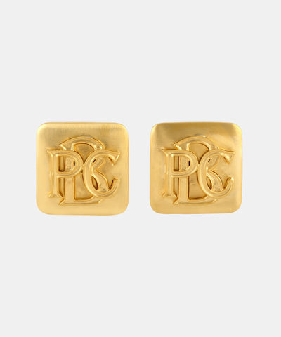 Gold Monogram Cufflinks