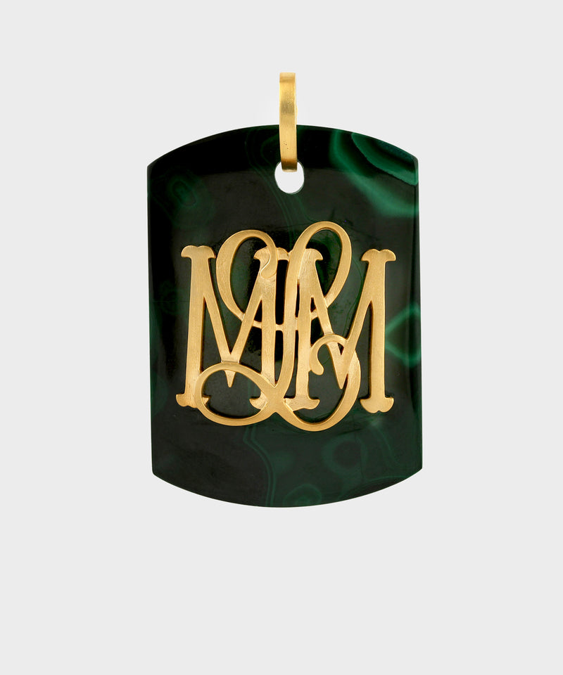 Malachite Dog Tag